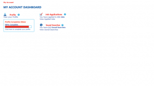 ClearedJobs.Net My Account Dashboard