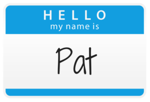 pat name tag